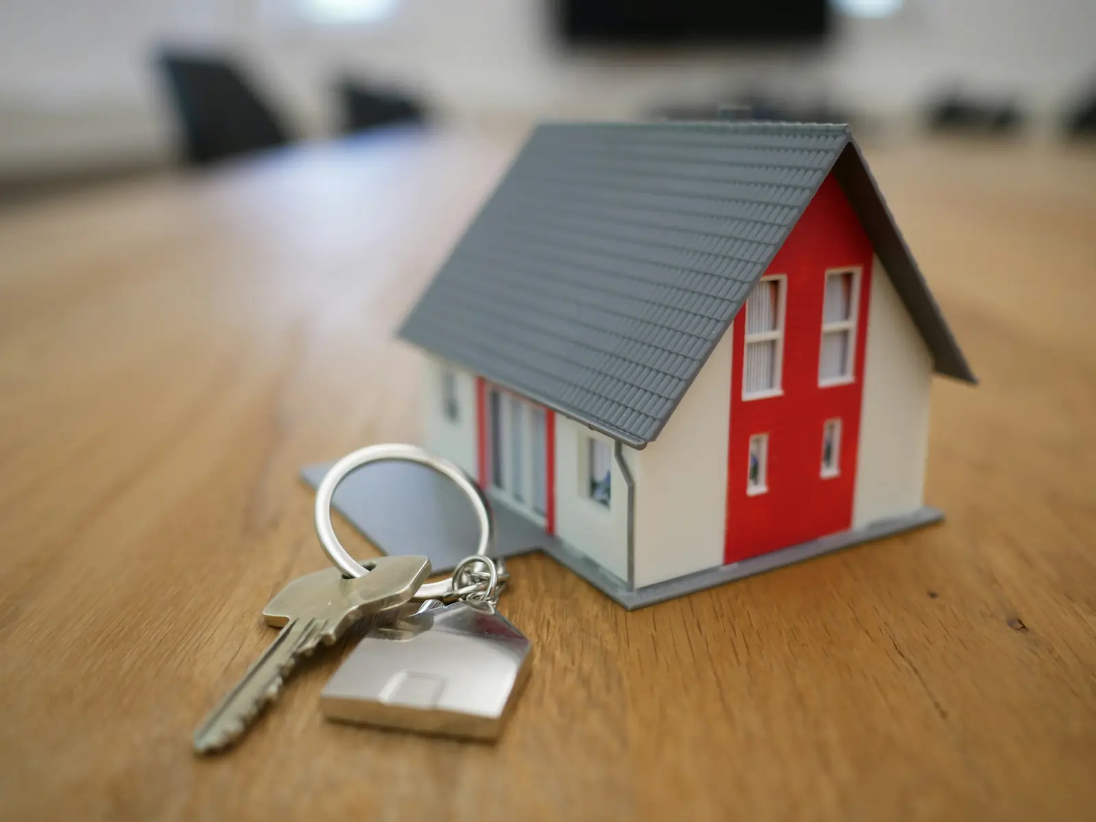 House model with a set of keys